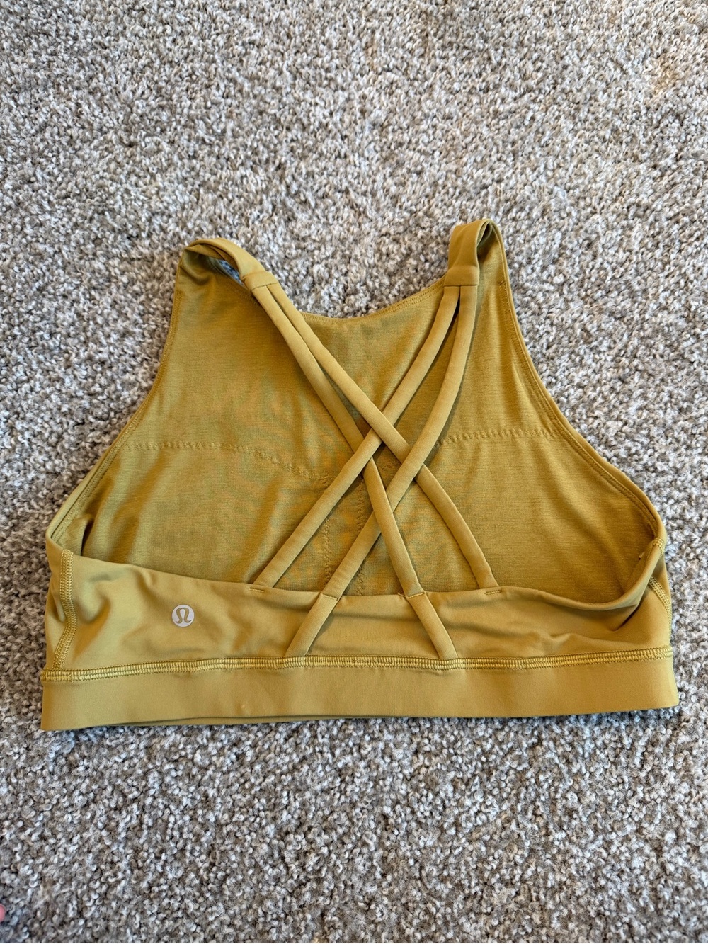 lululemon athletica High Neck Crisscross Strappy Energy Sports Bra SZ 10